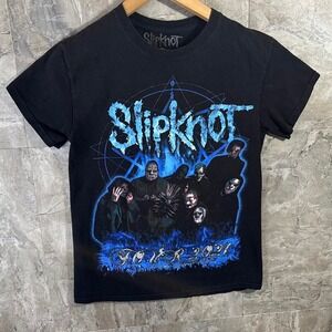 Slipknot T-Shirt Woman's S 2021 Tour Black Band Merch Graphic Tee Heavy Metal